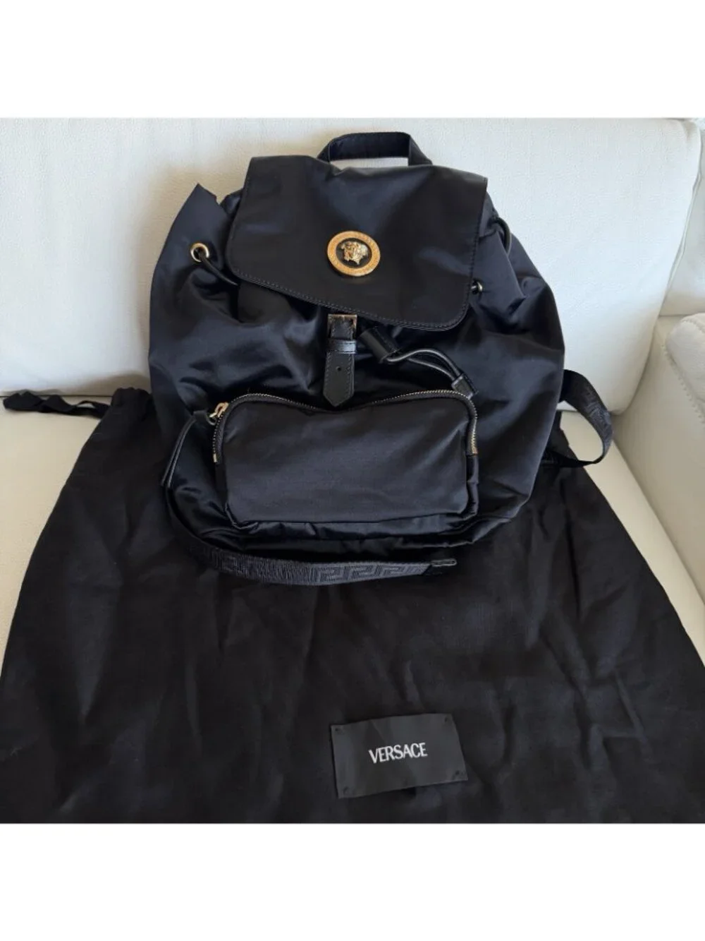 NWT VERSACE Backpack Black 100% Authentic